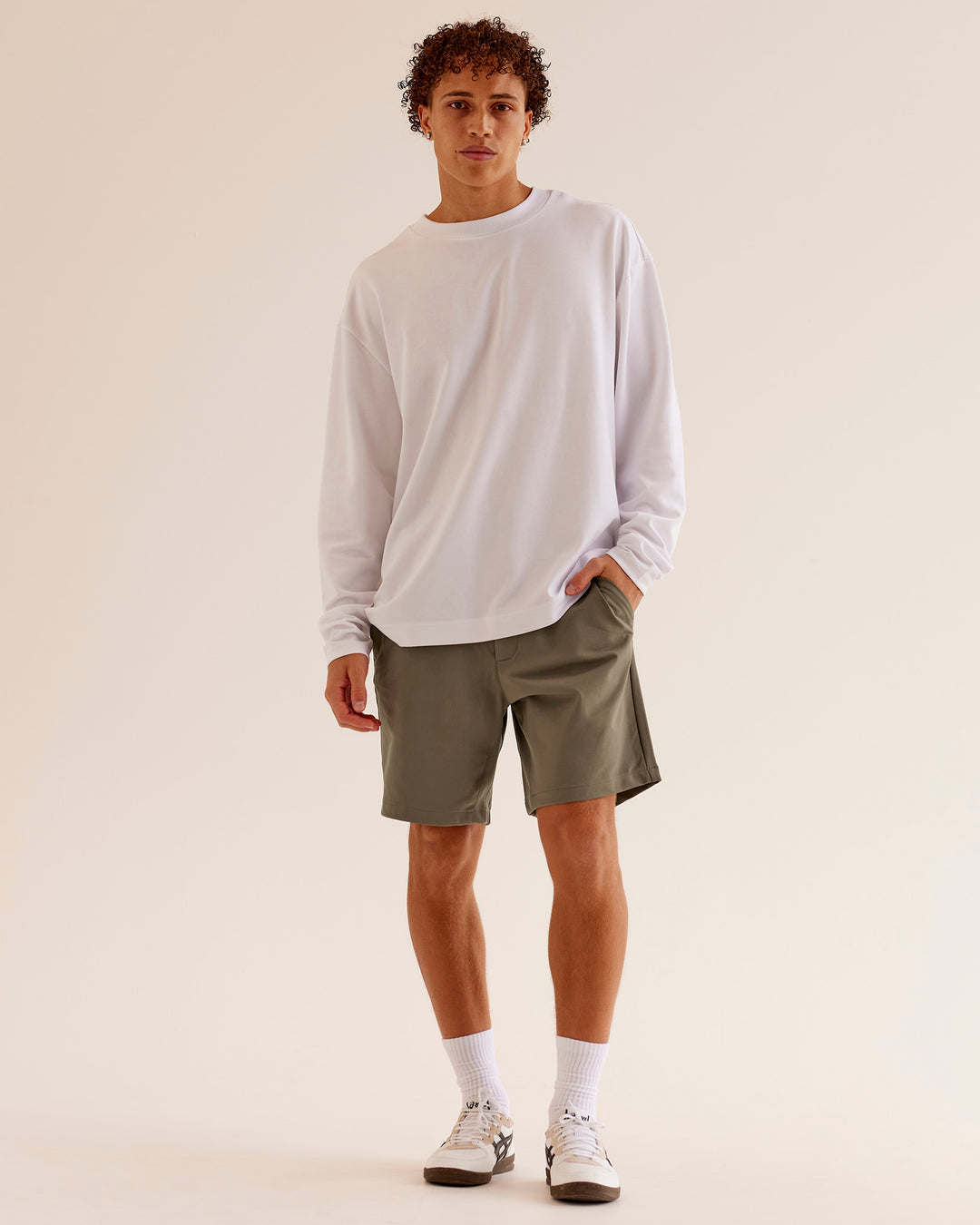 AfterDark ZeroCrease Long Sleeve Tee - White - view 3