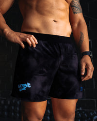 Man wearing Lift 6" Short - Black Washed-Blue | Model:Moses | Size:M | Thumbnail Index: 6
