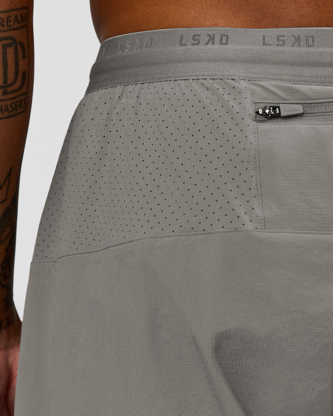 Man wearing Pace 5" Lined Ripstop Short - Storm Front | Model:Malebo | Size:M - view 6