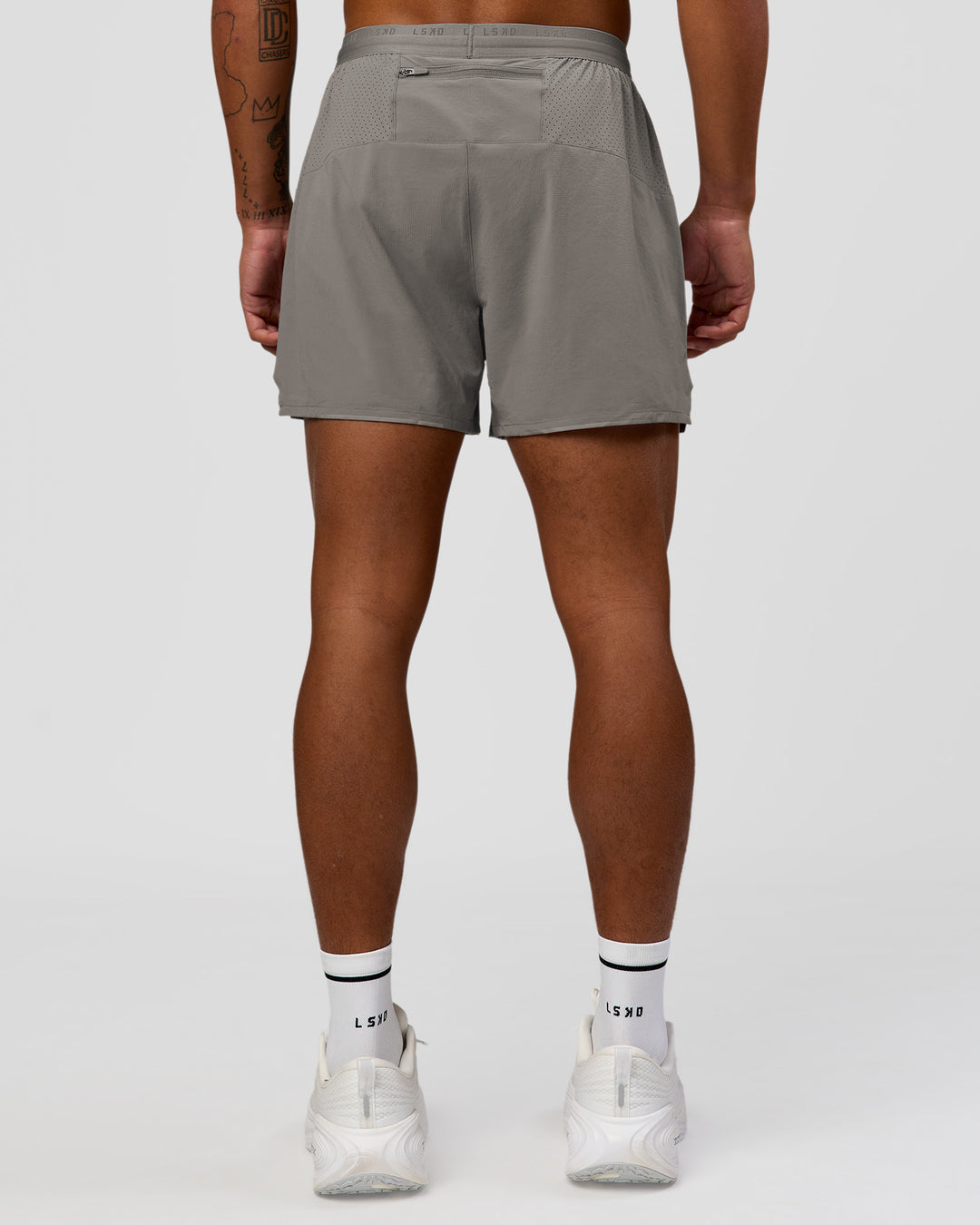 Man wearing Pace 5" Lined Ripstop Short - Storm Front | Model:Malebo | Size:M - view 3