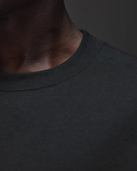 Man wearing AfterDark ZeroCrease Oversized Tee - Black | Model:Mabyro | Size:M | Thumbnail Index: 10