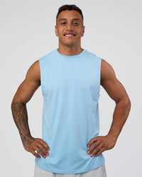 Man wearing AirTrack Muscle Tank - Open Air | Model:Daarian | Size:M | Thumbnail Index: 2