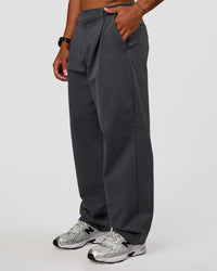 Man wearing All Day ZeroCrease™ Wide Leg Pant - Dark Storm | Model:Malebo | Size:M | Thumbnail Index: 8