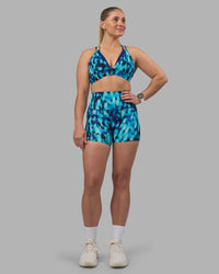 Woman wearing Aria Triangle Sports Bra - Luminous | Model:Sami | Size:M | Thumbnail Index: 6