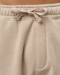 Man wearing Base Baggy Cuffed Track Pant - Shale Beige | Model:Albert | Size:M | | Thumbnail Index: 6