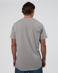 Man wearing Base FLXCotton Tee - Alloy Washed | Model:Konnor | Size:M | Thumbnail Index: 3