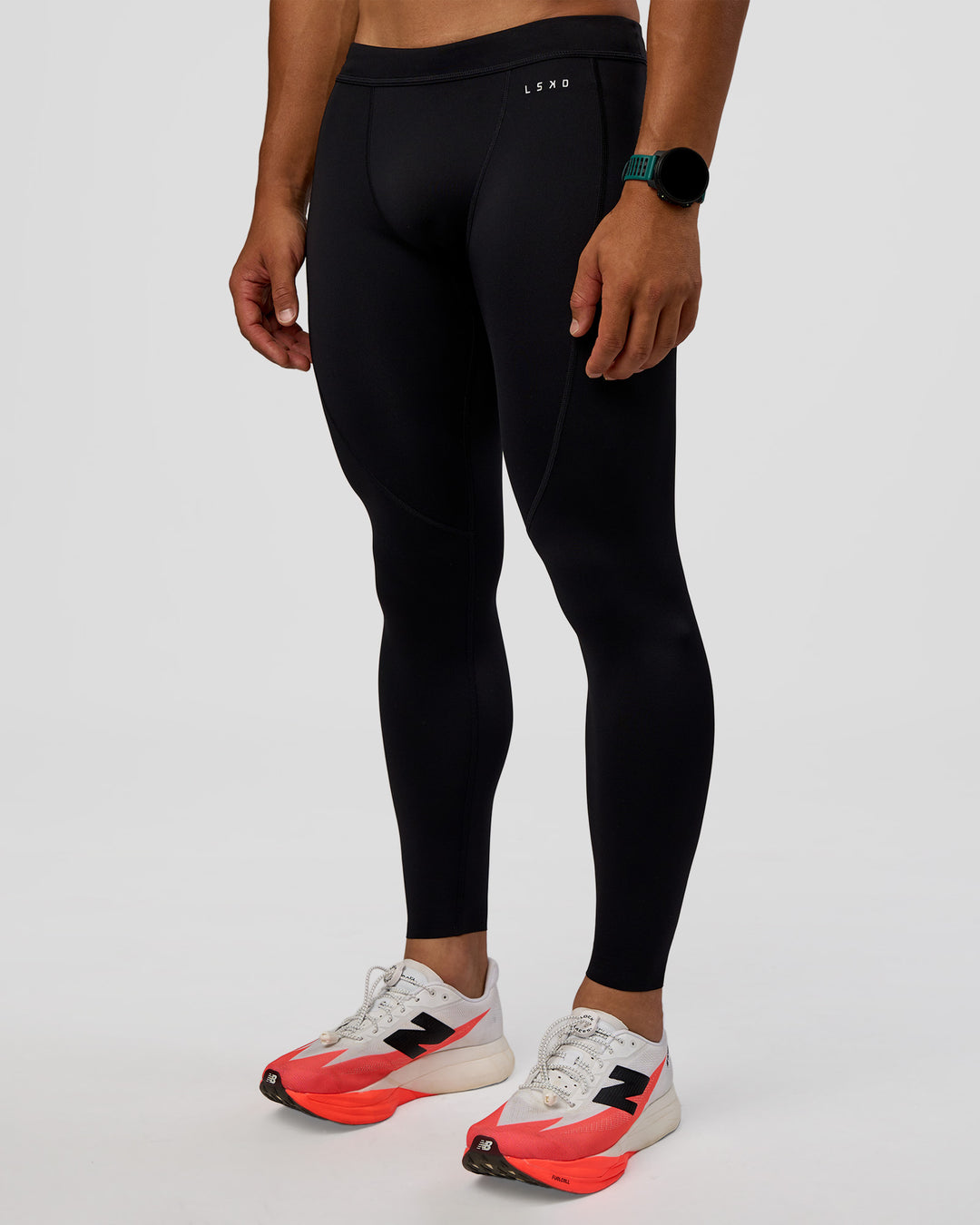Man wearing BaseTech 26" Leggings - Black | Model:George | Size:M - view 1