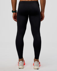 Man wearing BaseTech 26" Leggings - Black | Model:George | Size:M | Thumbnail Index: 3