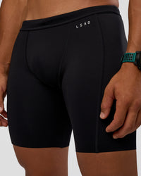 Man wearing BaseTech 8" Shorts - Black | Model:George | Size:M | Thumbnail Index: 5