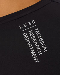 Man wearing BaseTech Long Sleeve Tee - Black | Model:George | Size:M | Thumbnail Index: 6