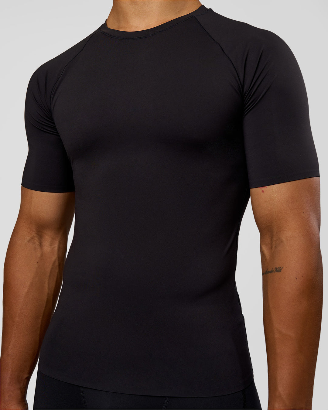 Man wearing BaseTech Tee - Black | Model:George | Size:M - view 6