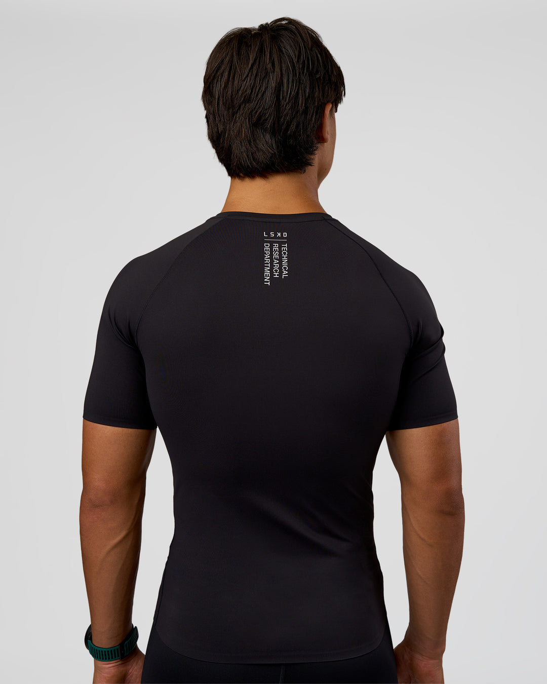 Man wearing BaseTech Tee - Black | Model:George | Size:M - view 7