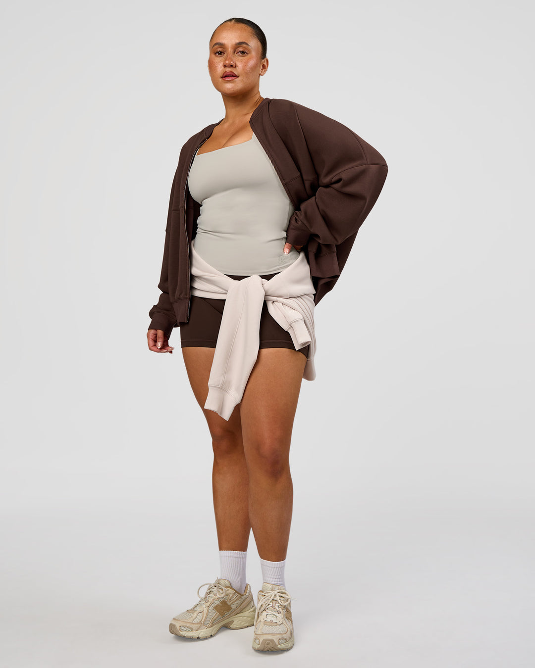 CF Fusion Ultra High-Rise 6" Short Pockets - Hot Chocolate - view 4