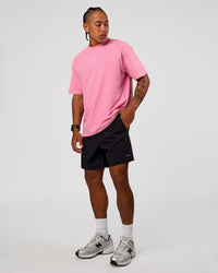 Man wearing CFT BNE 26 FLXCotton Oversized Tee in Candy Pink | Model:Malebo | Size:M | Thumbnail Index: 6