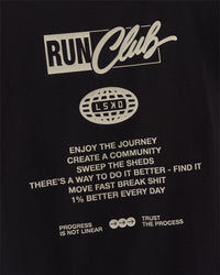 Man wearing Cadence Run Club Script Values Tank - Black-Alloy | Model:Malebo | Size:M | Thumbnail Index: 3
