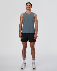 Man wearing Cadence Swift Tank - Blue Mirage | Model:Konnor | Size:M | Thumbnail Index: 2