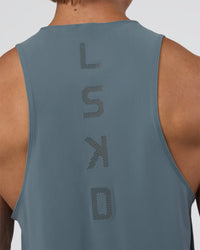 Man wearing Cadence Swift Tank - Blue Mirage | Model:Konnor | Size:M | Thumbnail Index: 1