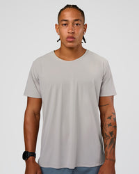 Man wearing Cadence Swift Tee - Alloy | Model:Malebo | Size:M | Thumbnail Index: 1