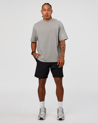 Man wearing Daily 7" Short 2.0 in  Black | Model:Malebo | Size:M | Thumbnail Index: 2