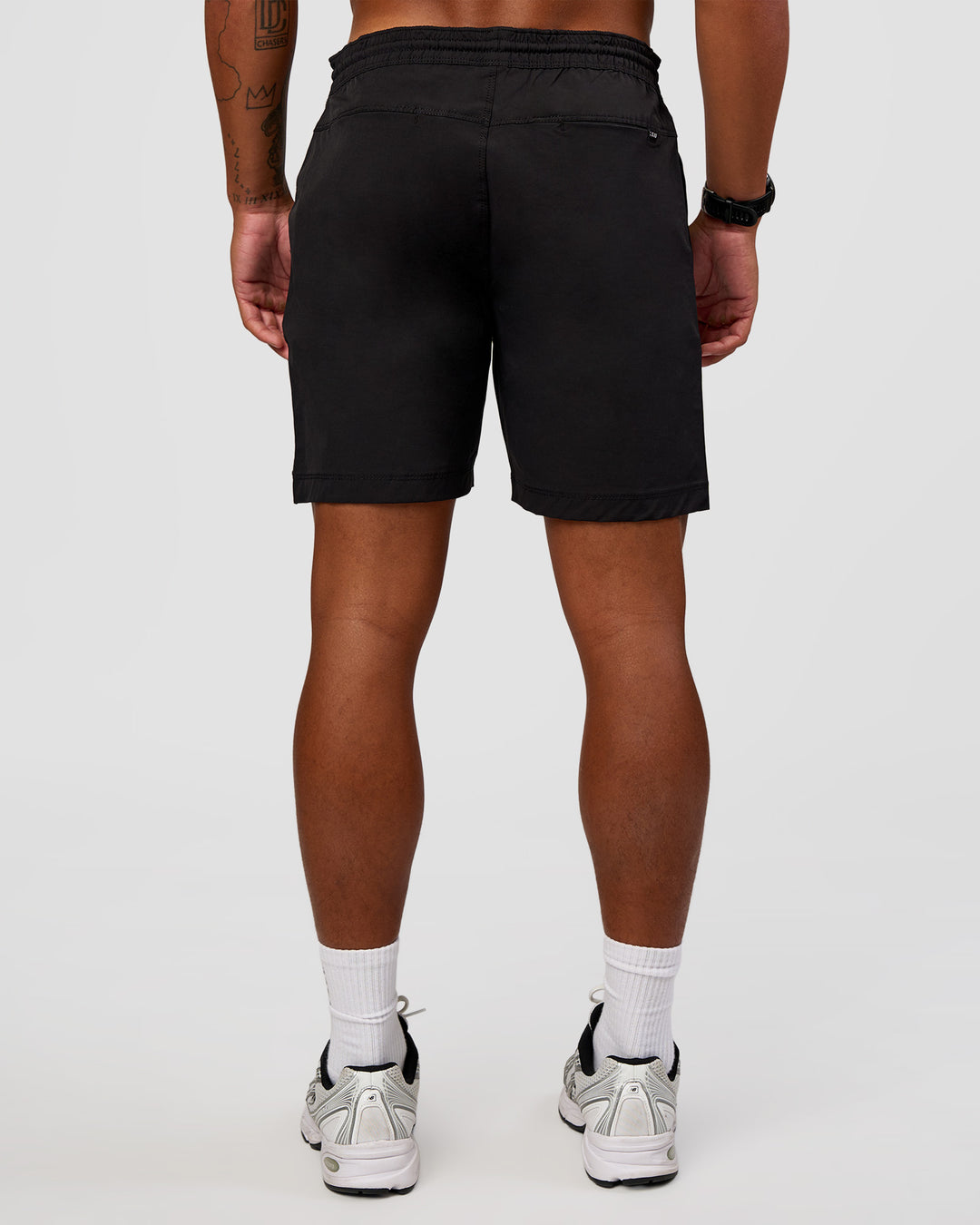 Man wearing Daily 7" Short 2.0 in  Black | Model:Malebo | Size:M - view 7