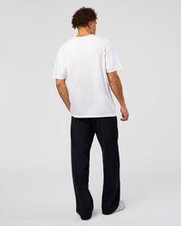 Man wearing Forever EffortlessTech Tee - White | Model:Leandro | Size:M | Thumbnail Index: 4