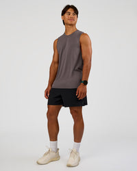 Man wearing Functional Training 5" Short - Black | Model:George | Size:M | Thumbnail Index: 6