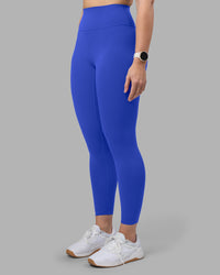 Woman wearing Fusion Ultra High-Rise 7/8 Legging - Power Cobalt | Model:Amy | Size:M | Thumbnail Index: 7