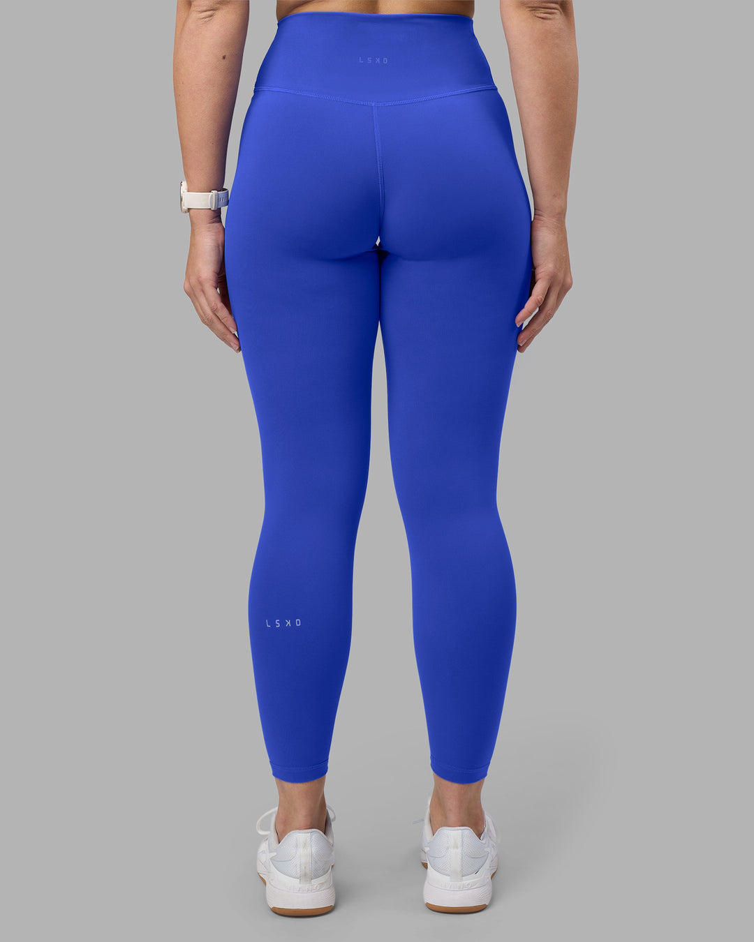 Woman wearing Fusion Ultra High-Rise 7/8 Legging - Power Cobalt | Model:Amy | Size:M - view 3