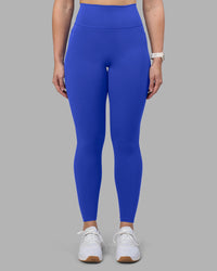 Woman wearing Fusion Ultra High-Rise Full Length Legging Pockets - Power Cobalt | Model:Amy | Size:M | Thumbnail Index: 5