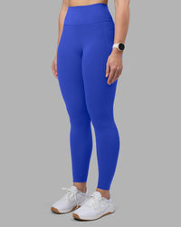 Woman wearing Fusion Ultra High-Rise Full Length Legging Pockets - Power Cobalt | Model:Amy | Size:M | Thumbnail Index: 8