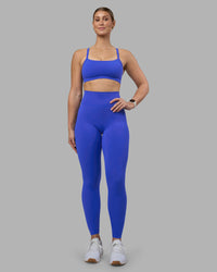 Woman wearing Fusion Ultra High-Rise Full Length Legging - Power Cobalt | Model:Amy | Size:M | Thumbnail Index: 3