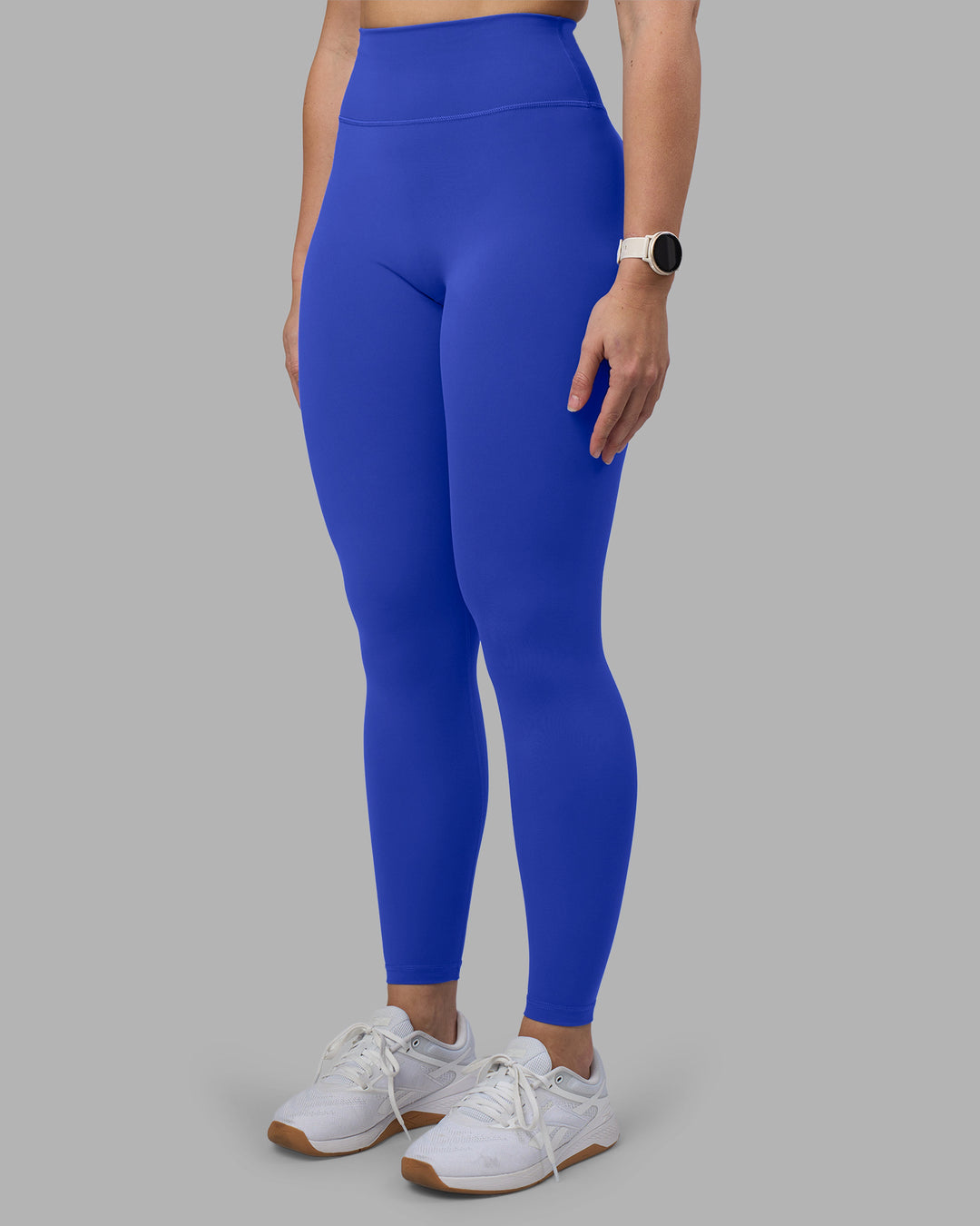 Woman wearing Fusion Ultra High-Rise Full Length Legging - Power Cobalt | Model:Amy | Size:M - view 9