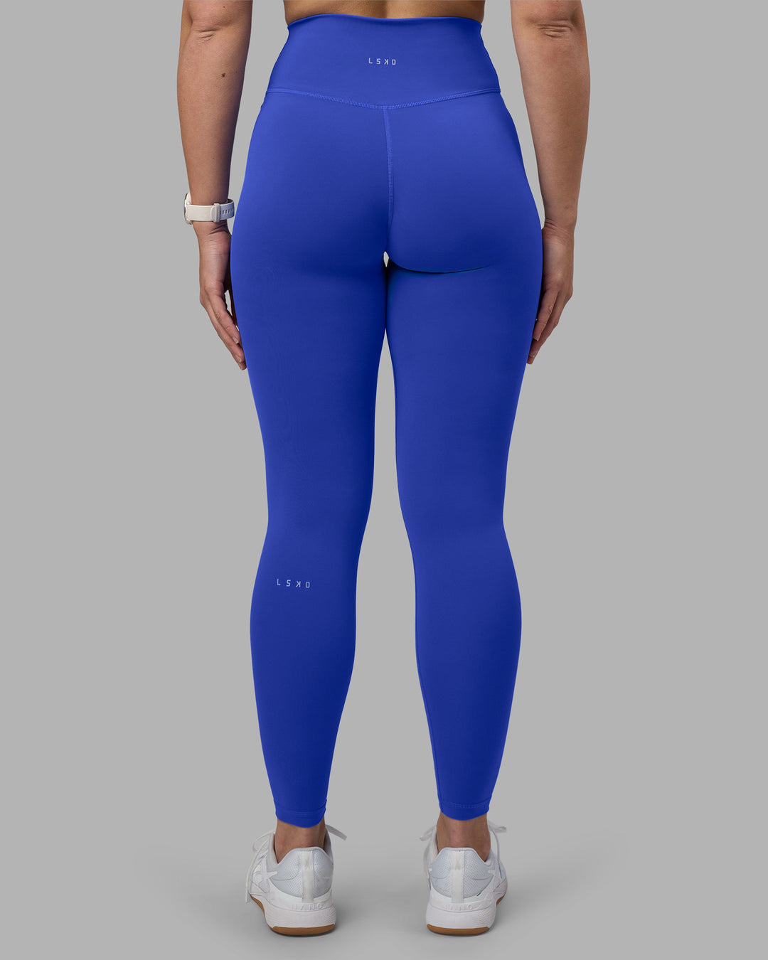 Woman wearing Fusion Ultra High-Rise Full Length Legging - Power Cobalt | Model:Amy | Size:M - view 8