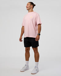 Man wearing Grace Grove FLXCotton Oversize Tee - Marshmallow | Model:Jaiden | Size:M | Thumbnail Index: 6
