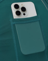 Man wearing Hybrid Lined 5" Short - Transformative Teal | Model:Konnor | Size:M | Thumbnail Index: 6