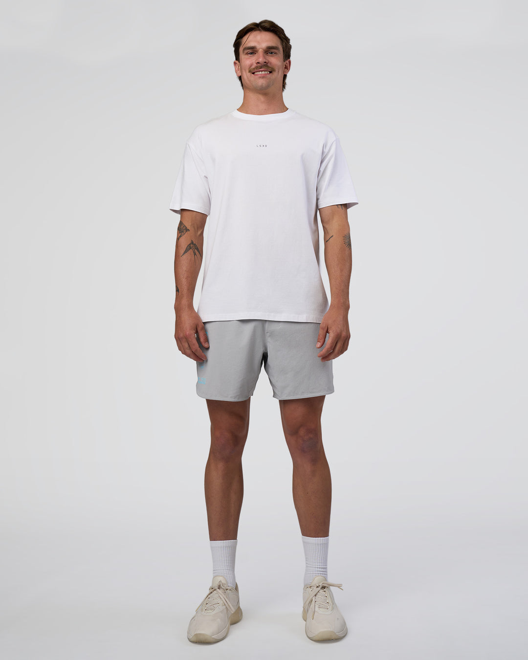 Man wearing Lift 6" Short - Alloy-Baltic Sea | Model:Konnor | Size:M - view 6