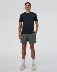 Man wearing Lift 6" Short - Carbon Green | Model:Konnor | Size:M | Thumbnail Index: 2