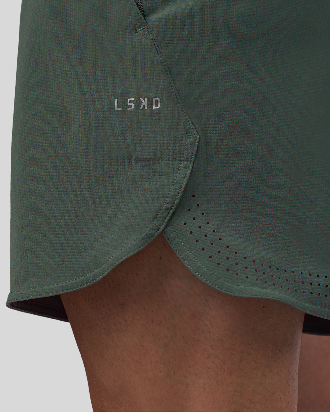 Man wearing Lift 6" Short - Carbon Green | Model:Konnor | Size:M - view 6