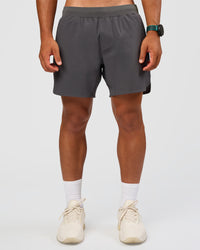 Man wearing Lift 6" Short - Dark Storm | Model:George | Size:M | Thumbnail Index: 0