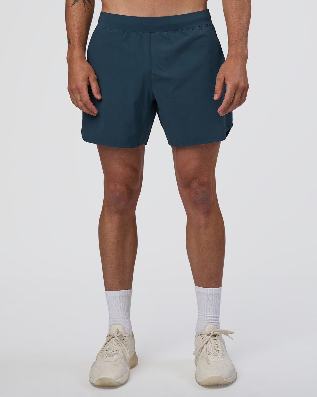 Man wearing Lift 6" Short - Night Sea | Model:Konnor | Size:M - view 1