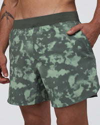 Man wearing Lift 6" Short - Washed Camo Carbon | Model:Konnor | Size:M | Thumbnail Index: 3