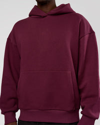 Man wearing MVP Oversized Hoodie - Cherry Lacquer | Model:Okello | Size:M | Thumbnail Index: 9
