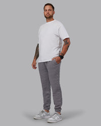 Man wearing MVP Quilted Track Pant - Storm Front-Geometric | Model:Macca | Size:M | Thumbnail Index: 4