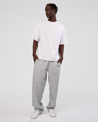 Man wearing MVP Straight Leg Pant - Light Grey Marl | Model:Okello | Size:M | Thumbnail Index: 9
