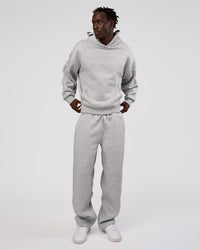 Man wearing MVP Straight Leg Pant - Light Grey Marl | Model:Okello | Size:M | Thumbnail Index: 2