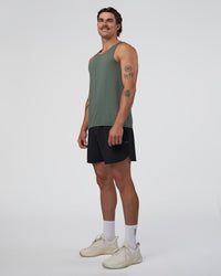 Man wearing AeroFLX+ Seamless Tank - Graphite/Graphite | Model:Konnor | Size:M | Thumbnail Index: 5