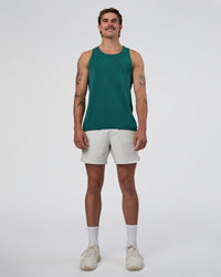 Man wearing AeroFLX+ Seamless Tank - Transformative Teal/Transformative Teal | Model:Konnor | Size:M | Thumbnail Index: 4