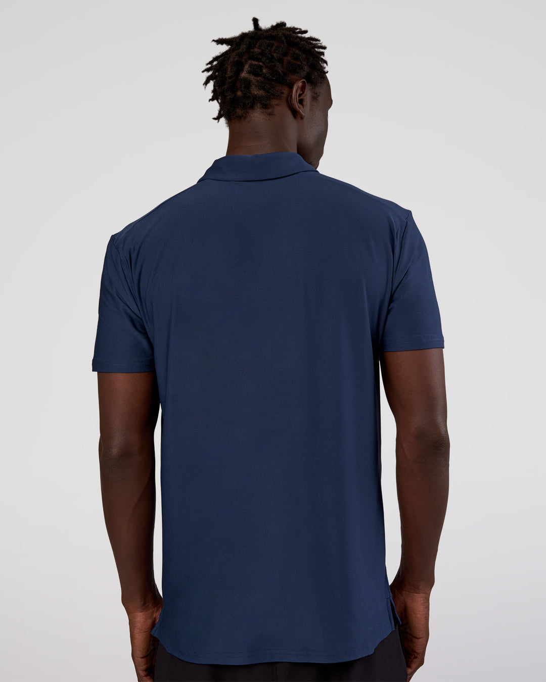 Man wearing Drive Polo - Future Navy | Model:Okello | Size:M - view 3
