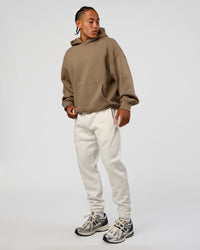 Man wearing MVP Cuffed Track Pant - Silver Marl | Model:Malebo | Size:M | Thumbnail Index: 4