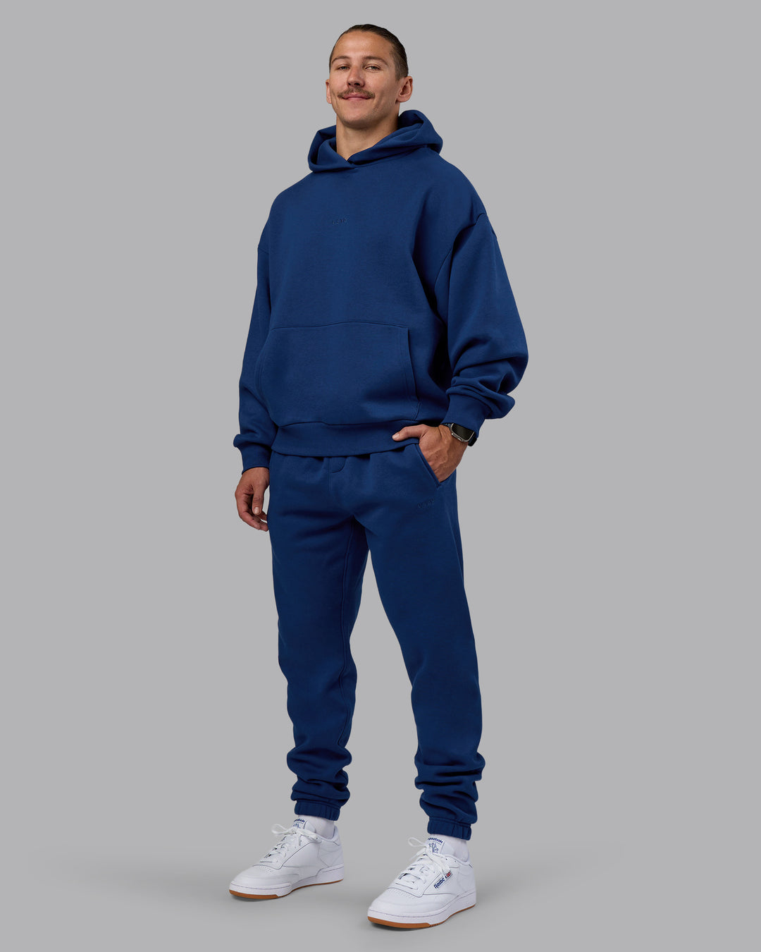 Man wearing MVP Track Pant - Midnight Blue | Model:Jaiden | Size:M - view 2